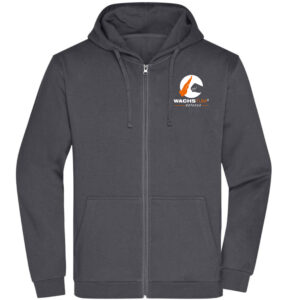 Zipper-Hoodie "DEFENCE" Grau