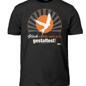 T-Shirt "Glück gestalten" Kids Schwarz